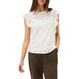 Guilana Frill Sleeve Lace Top