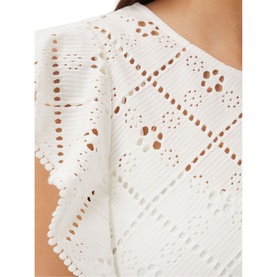 Guilana Frill Sleeve Lace Top