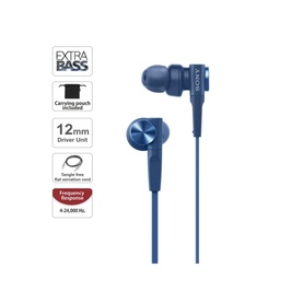 MDRXB55 Extra Deep Bass In-Ear Blue