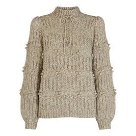 Tie Neck Detail Knit Sweater