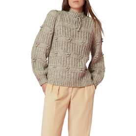 Tie Neck Detail Knit Sweater