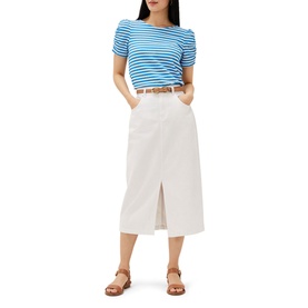 Kaiya Textured Puff Sleeve Stripe Top