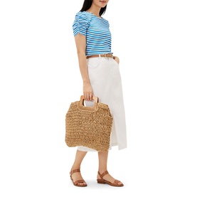 Kaiya Textured Puff Sleeve Stripe Top