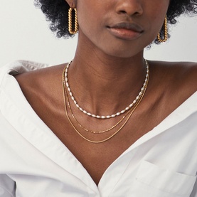 Small Seed Pearl Beaded Necklace