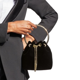 Bon Bon Mini Velvet Bucket Bag