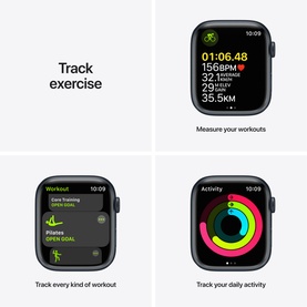 Watch Series 7 GPS 45mm Midnight Aluminium Case With Midnight Sport Band