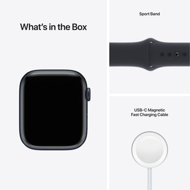 Watch Series 7 GPS 45mm Midnight Aluminium Case With Midnight Sport Band