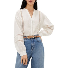 Ada Lace Insert Blouse