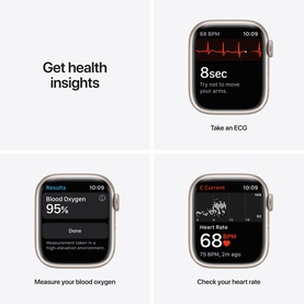 Watch Series 7 GPS 41mm Starlight Aluminium Case With Starlight Sport Band