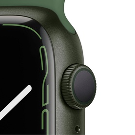 Watch Series 7 GPS 45mm Green Aluminium Case With Clover Sport Band