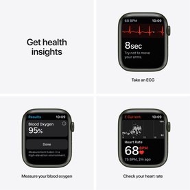 Watch Series 7 GPS 45mm Green Aluminium Case With Clover Sport Band