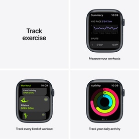 Watch Nike Series 7 GPS 45mm Midnight Aluminium Case With Anthracite-Black Nike Sport Band