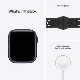 Watch Nike Series 7 GPS 45mm Midnight Aluminium Case With Anthracite-Black Nike Sport Band