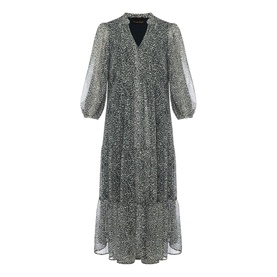 Penele Ditsy Print Chiffon Midi Dress