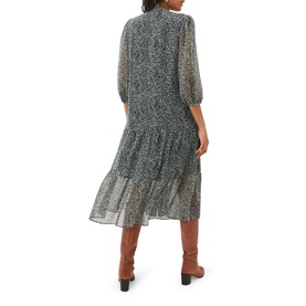 Penele Ditsy Print Chiffon Midi Dress