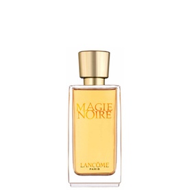 Lanc&ocirc;me Magie Noire Eau de Toilette in a rectangular amber glass bottle with gold cap and embossed label