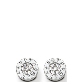 Ear Studs Classic Pav&eacute; White