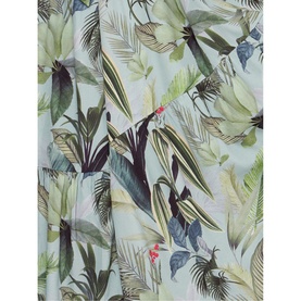 Maya Palm Print Tiered Maxi Dress