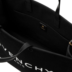 G Medium Canvas Logo Print Tote Bag
