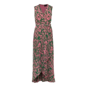 Brianna Pleated Print Dress