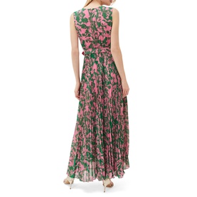 Brianna Pleated Print Dress