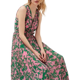 Brianna Pleated Print Dress