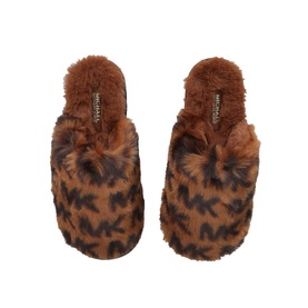 Janis Logo Faux Fur Slipper