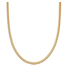 Round Curb Chain 18kt Gold Vermeil Necklace