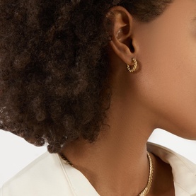 Mini Twist Hoop Earrings