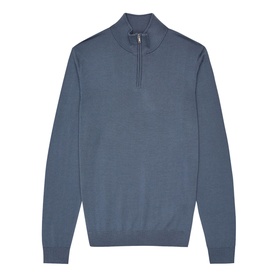 Blackhall Merino Wool Zip Neck Sweater