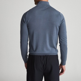 Blackhall Merino Wool Zip Neck Sweater