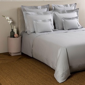Doppio Ajour Duvet Cover Grey