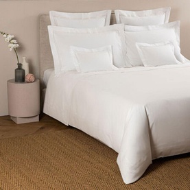 Doppio Ajour Duvet Cover White