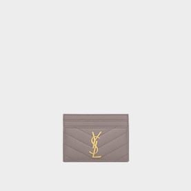 Monogram Embossed Leather Cardholder