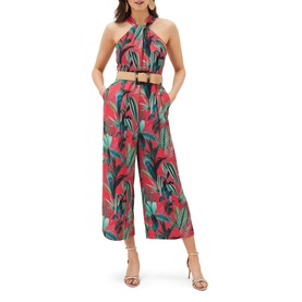 Antonia Palm Print Jumpsuit