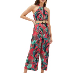 Antonia Palm Print Jumpsuit