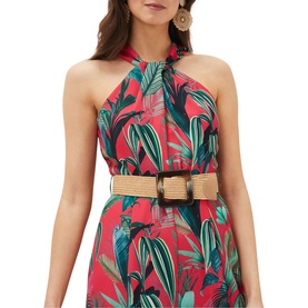 Antonia Palm Print Jumpsuit