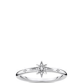 Ring Star Stones Silver