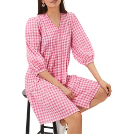 Oona Gingham Swing Dress