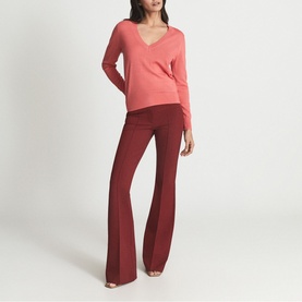 Anna Merino Wool V-Neck Sweater