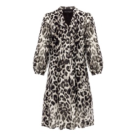 Penele Leopard Print Swing Dress