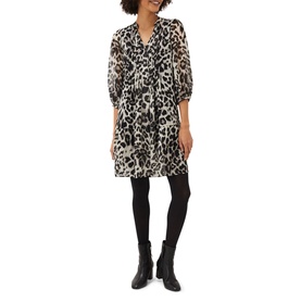 Penele Leopard Print Swing Dress