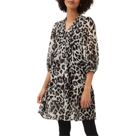 Penele Leopard Print Swing Dress