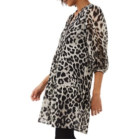 Penele Leopard Print Swing Dress