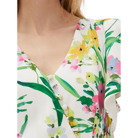 Evelin Printed Frill Hem Dress