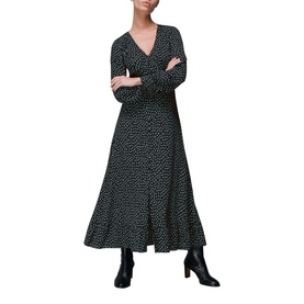 Stamp Spot Print Midi Dress