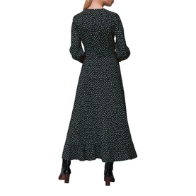 Stamp Spot Print Midi Dress