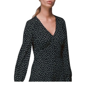 Stamp Spot Print Midi Dress