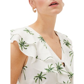 Jamilla Palm Print Dress