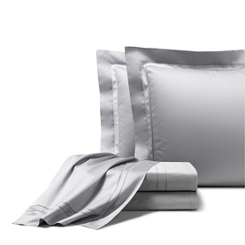 Doppio Ajour Fitted Sheet Grey